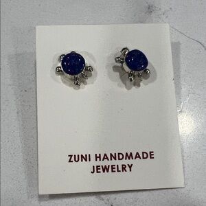 Richard Siow Zuni Turtle Stud Earrings